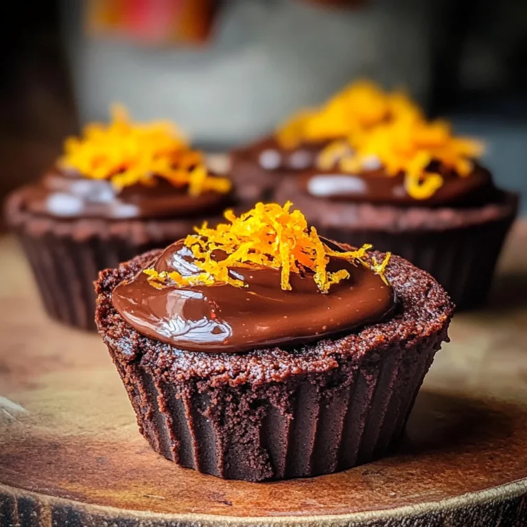 Chocolate Orange Ganache Brownies Cups