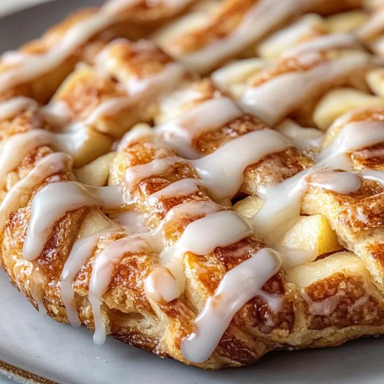 Cozy Apple Kringle with Vanilla Glaze