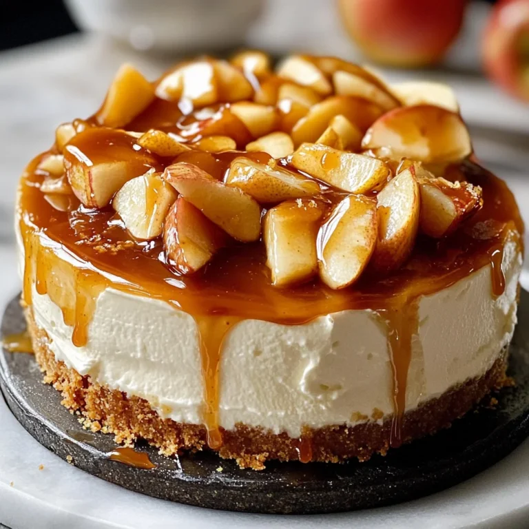 Creamy Caramel Apple Cheesecake
