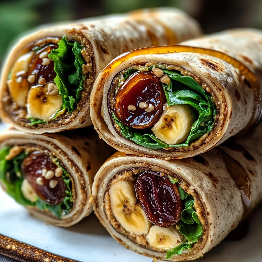 High‑Protein Peanut Date Wraps