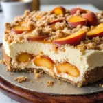 Peach Cobbler Cheesecake