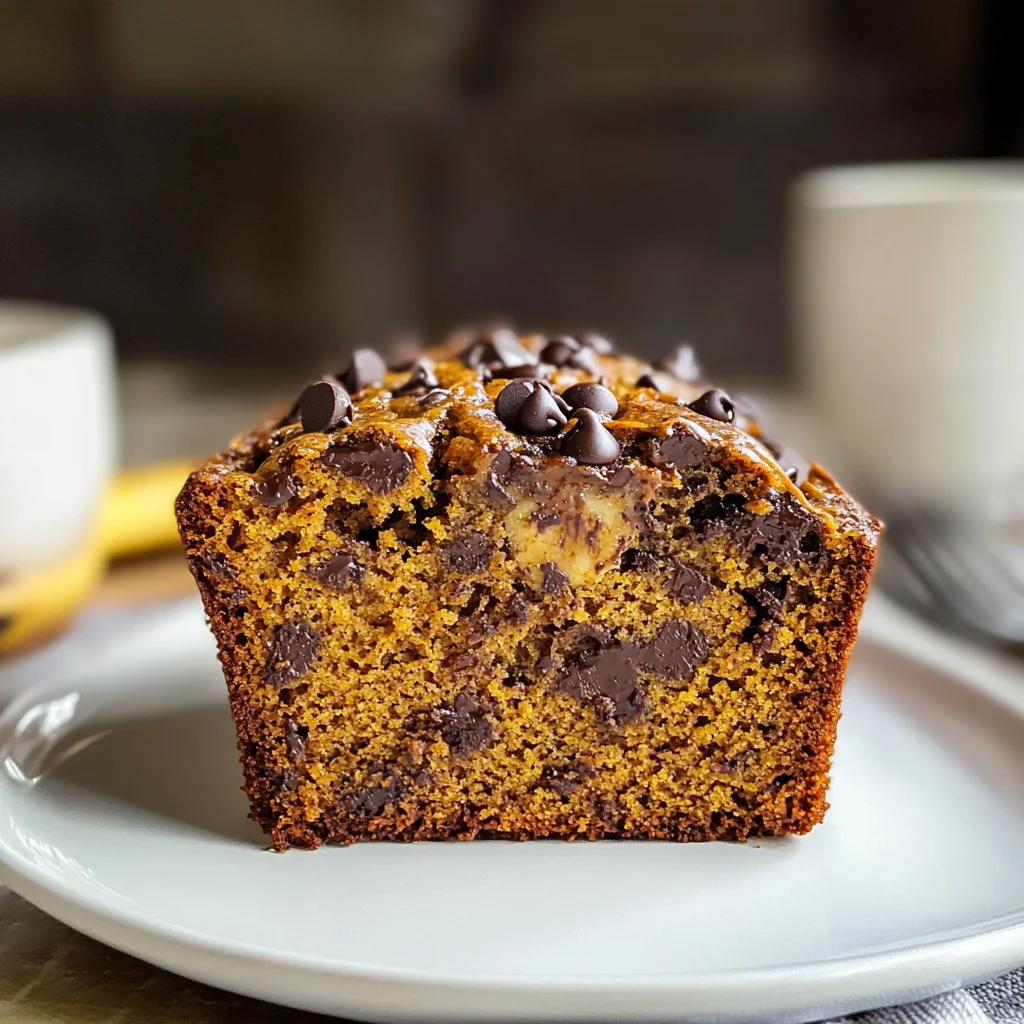 Banana Chocolate Chip Pumpkin Bread