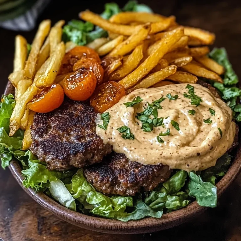Burger Bowls with Caramelized Aioli