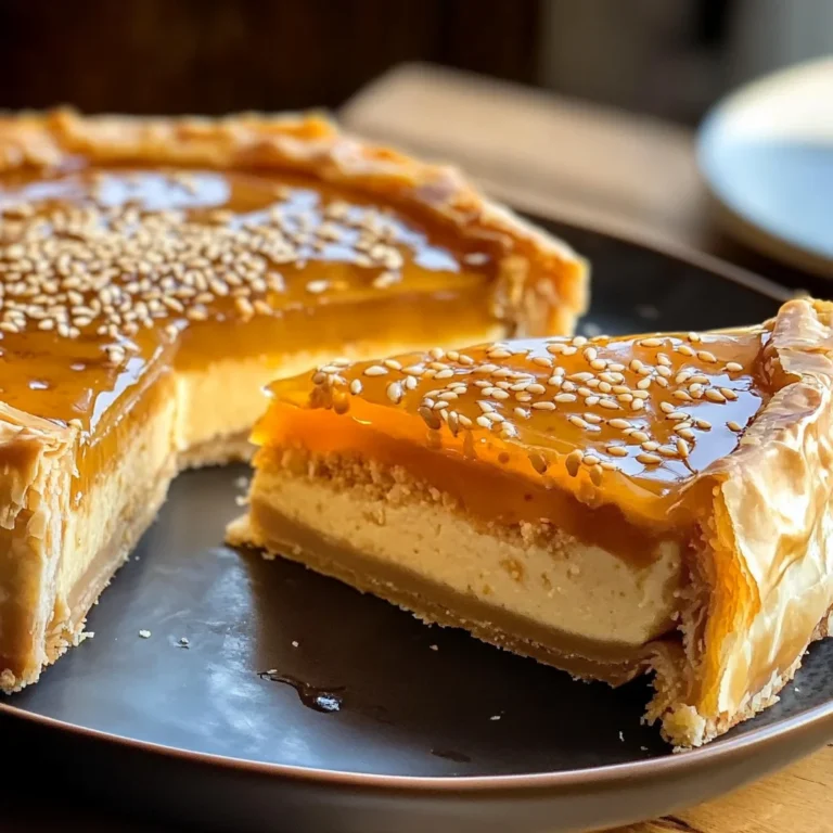 Golden Greek Honey Pie (Melopita)