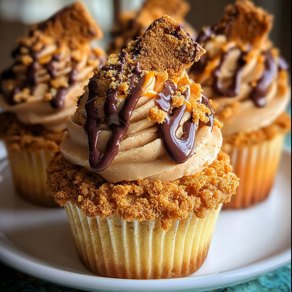 Butterfinger Cupcakes